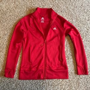 Adidas Red Zip Up